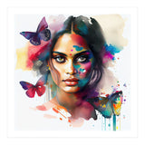 Butterfly Bloom Hindu Portrait (Print Only) thumbnail