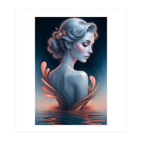 The Beauty of a Woman in an Exotic Pose (Print Only)