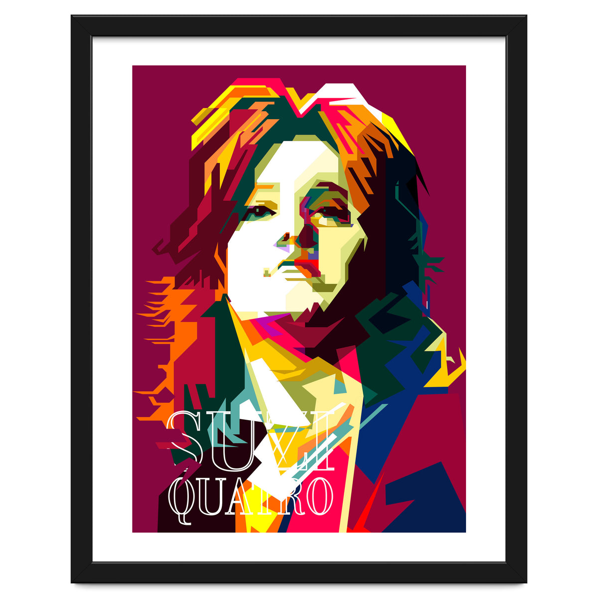 Suzi Quatro Blues Singer Pop Art WPAP