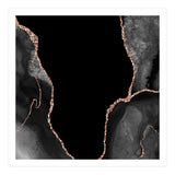 Black & Rose Gold Agate Texture 03  (Print Only) thumbnail