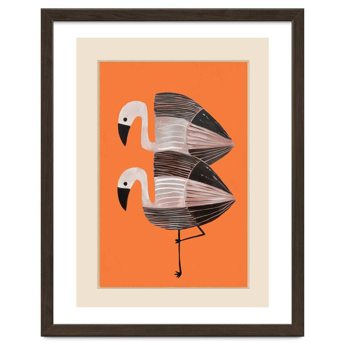 Tangerine Flamingos