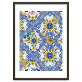 Sicilian Italian Tiles Butterflies And Flowers thumbnail