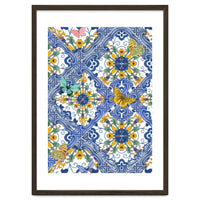 Sicilian Italian Tiles Butterflies And Flowers