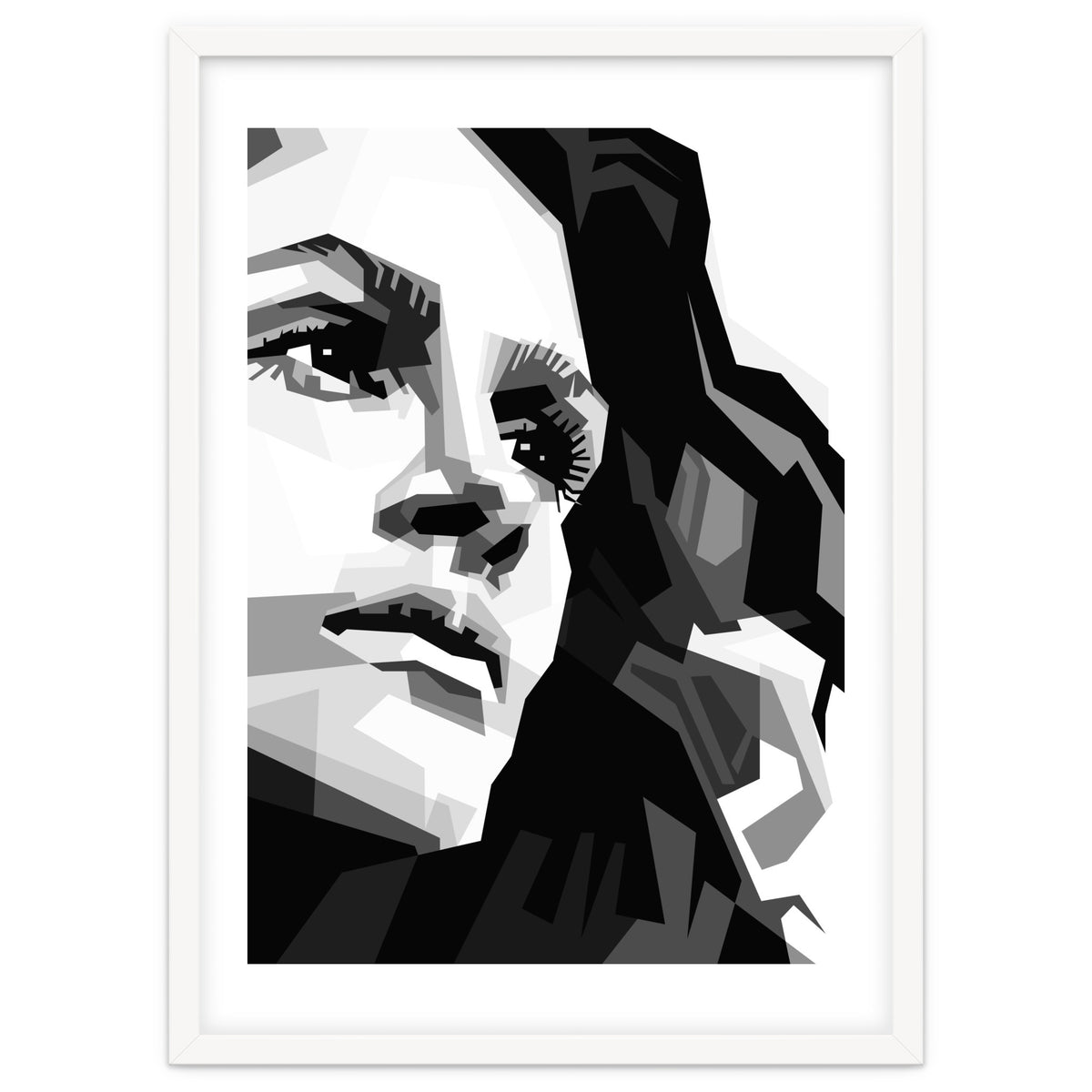 Julia Roberts Monochrome Illustration