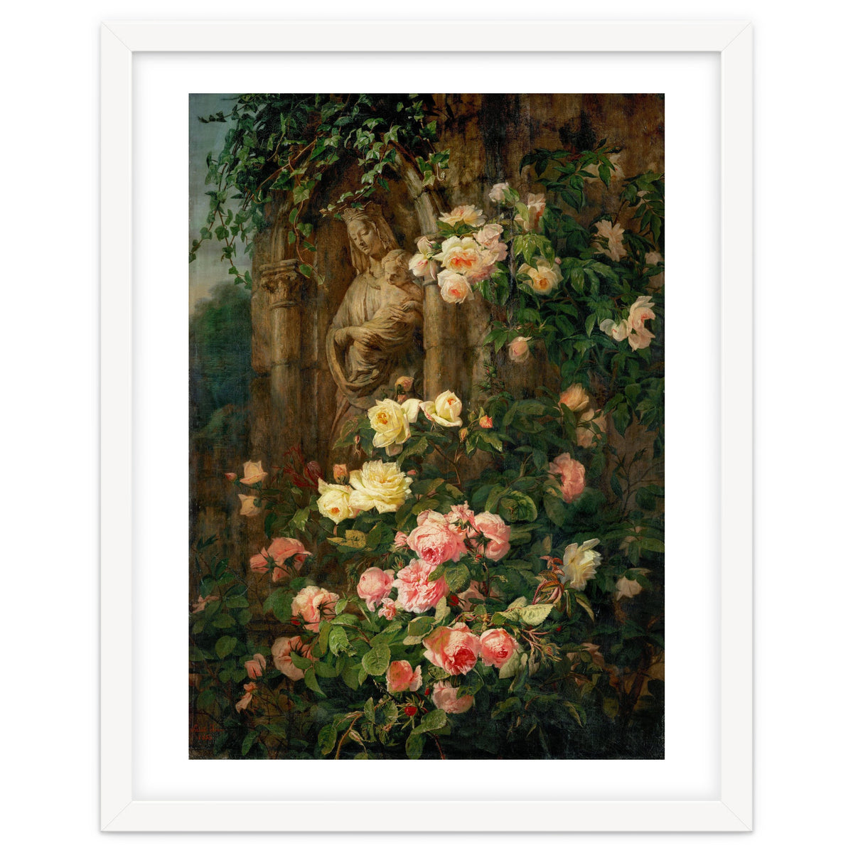 Le Benitier: Notre-Dame-des-Roses. 1850 Canvas, 127 x 90 cm.
