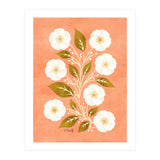 Peach, Ochre And Ivory Floral (Print Only) thumbnail