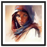 Watercolor Tuareg Woman #10