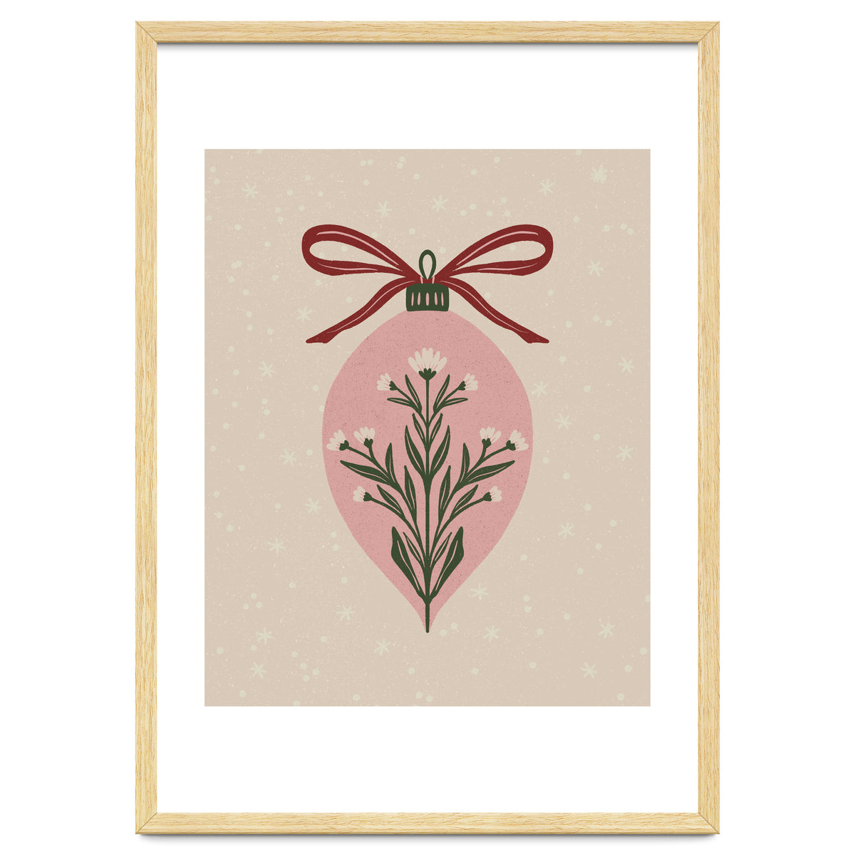 Christmas Floral Globe