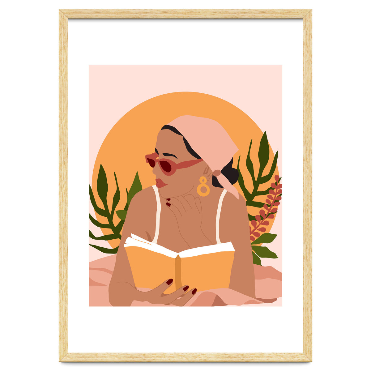 Bohemian Summer, Modern Boho Girl Reader, Books Read Self Care Self Love, Travel Hippie Nomad Black Woman