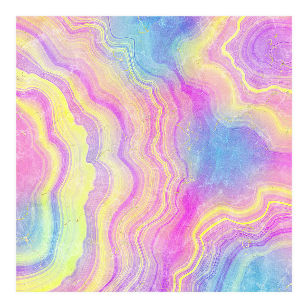 Neon Agate Texture 08 (Print Only)