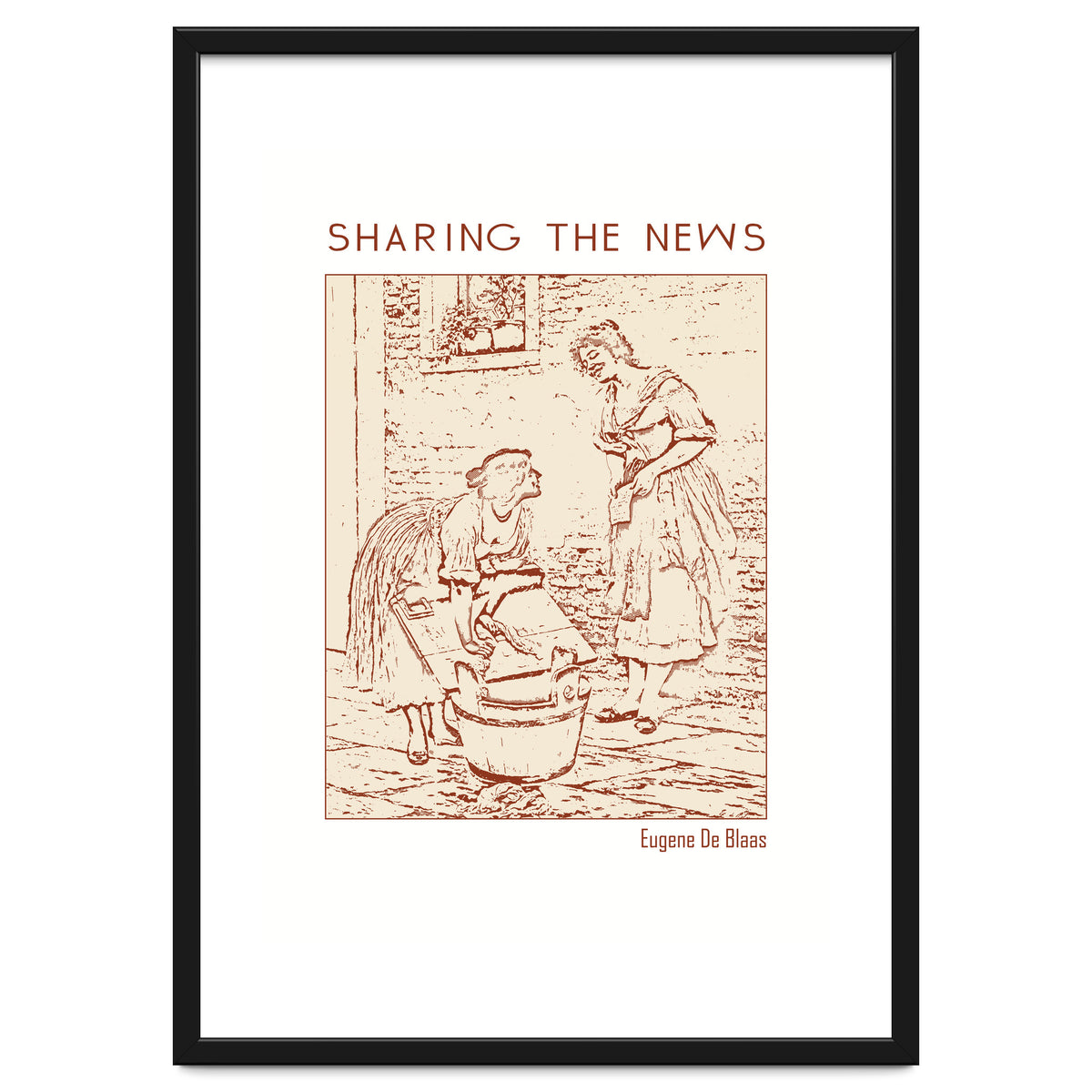 Sharing The News – Eugene De Blaas