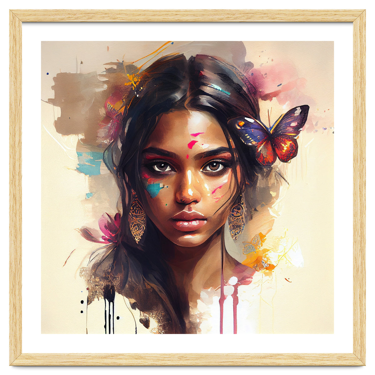 Watercolor Hindu Woman #1