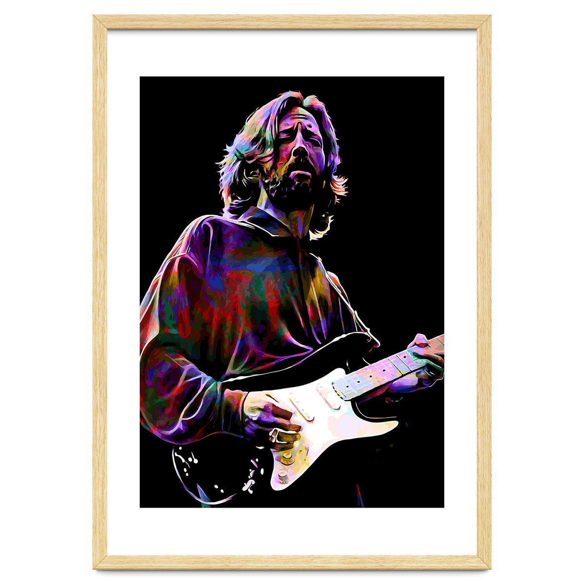 Eric Clapton Rock and Blues Guitarist Legend v4