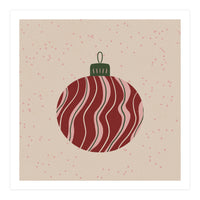 Christmas Globe with swirls (Print Only)