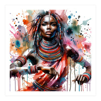 Beaded Majesty Dancer Portrait (Print Only)