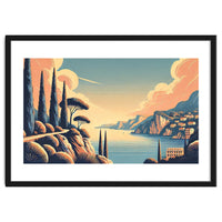 Vintage French Riviera Poster, France