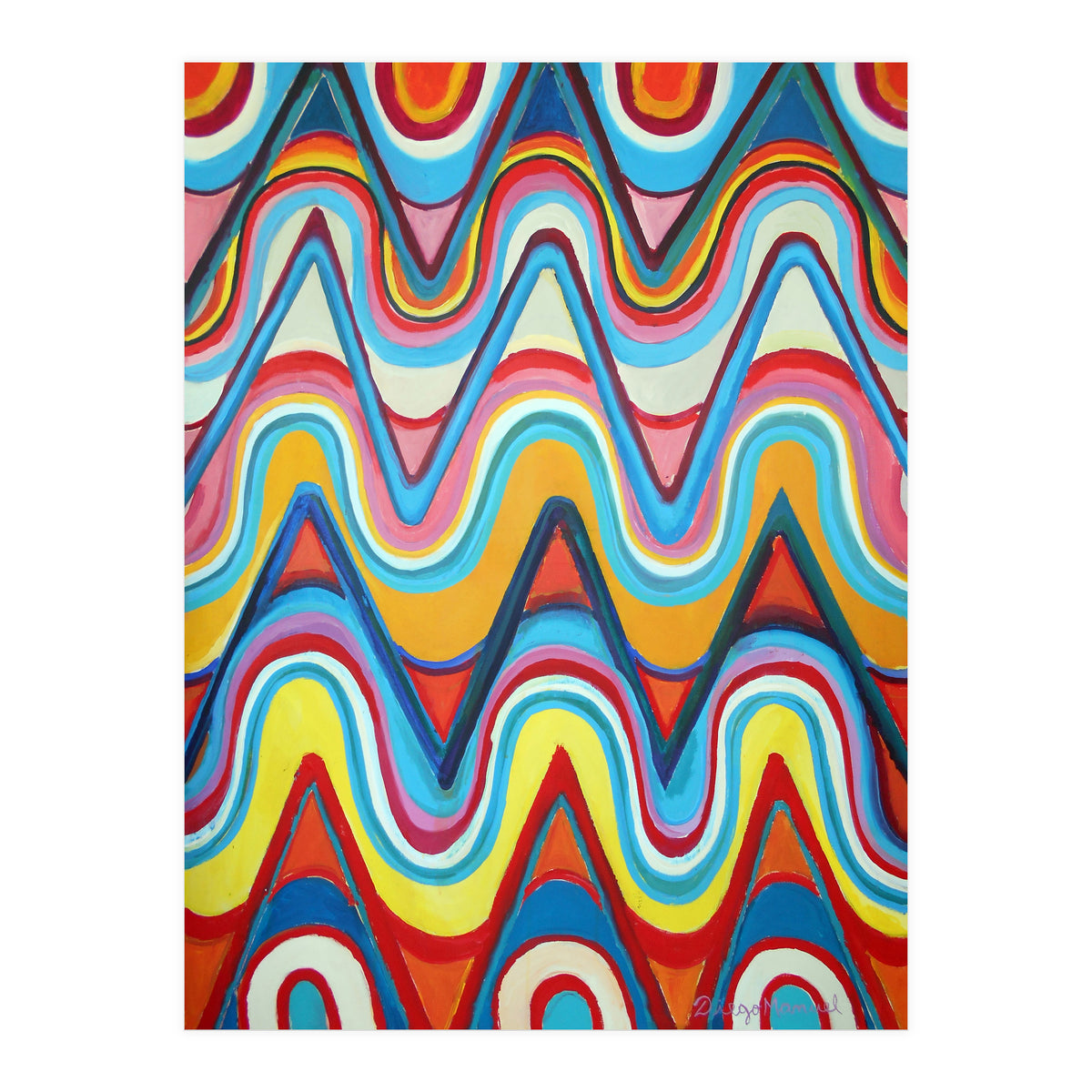 Ondas Y Triangulos (Print Only)