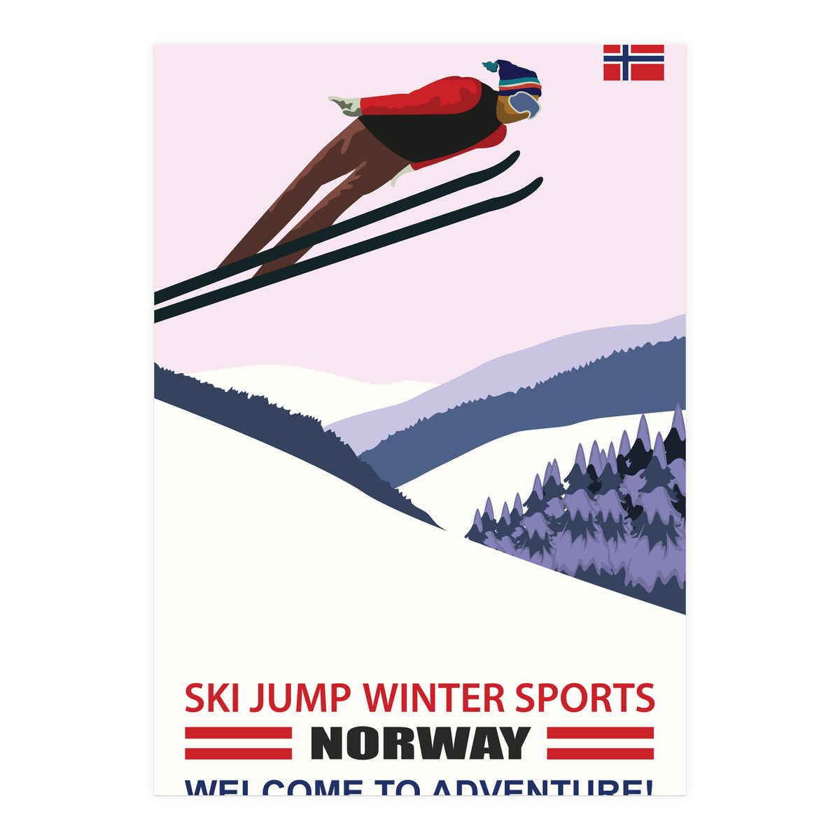Ski Jump In Norway (Print Only)
