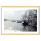 Sunny day pier in the lake thumbnail