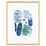 Watercolor Aqua Abstract Spots II thumbnail