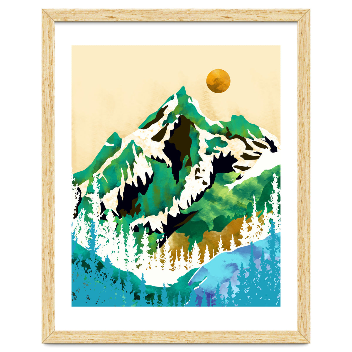 Grass Is Greener Wherever It Is Loved Positivity Nature Landscape Snow, Winter Mountains Painting Forest, Wild Travel Adventure