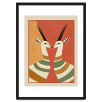 Two Gazelles In Stillness