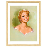 Pinup Blonde Girl Portrait thumbnail