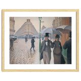 Gustave Caillebotte: Rue de Paris, temps de pluie - Paris Street in Rainy Weather, 1877. thumbnail