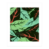 The Dark Jungle | Mystery Eclectic Forest | Maximalist Rainforest Nature Botanical Plants (Print Only) thumbnail