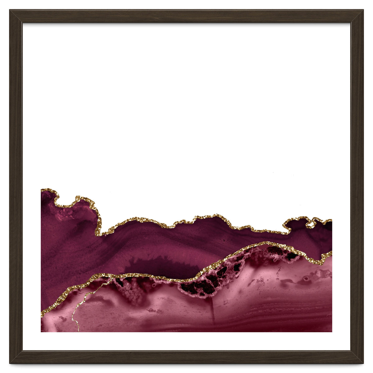 Burgundy & Gold Agate Texture 30