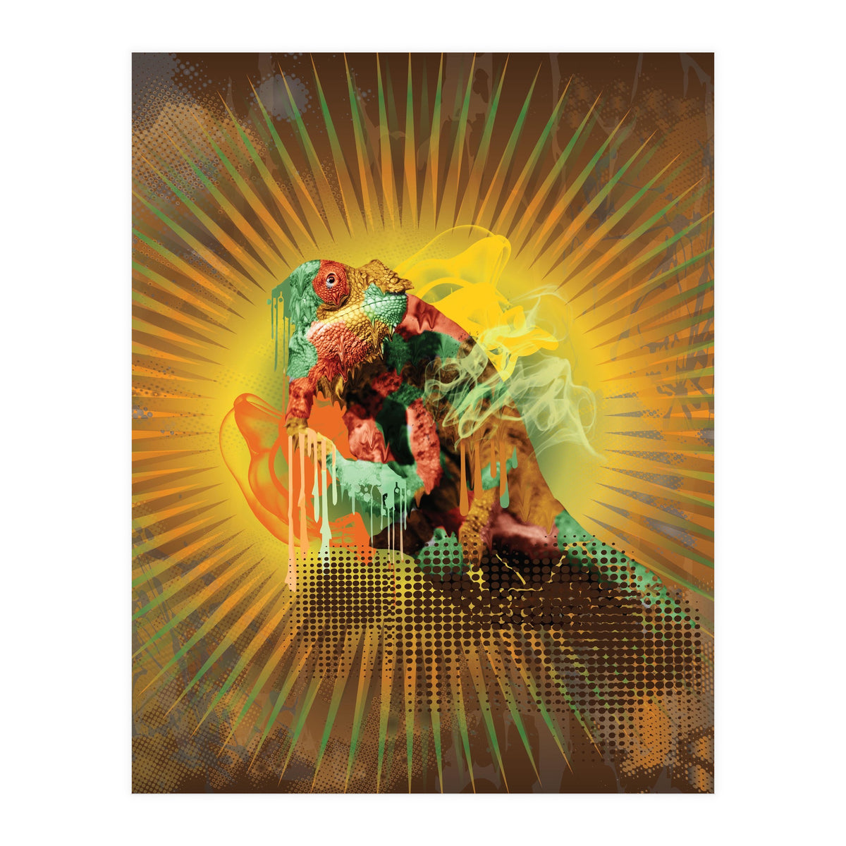 Chameleon Lizard (Print Only)