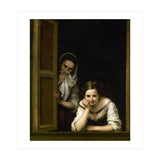 Bartolome Esteban Murillo:Two Women at a Window, c.1655/1660. National Gallery of Art Washington DC. (Print Only) thumbnail