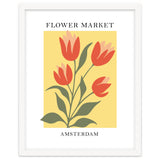 Amsterdam Flower Market - Modern Colorful Botanical Print thumbnail