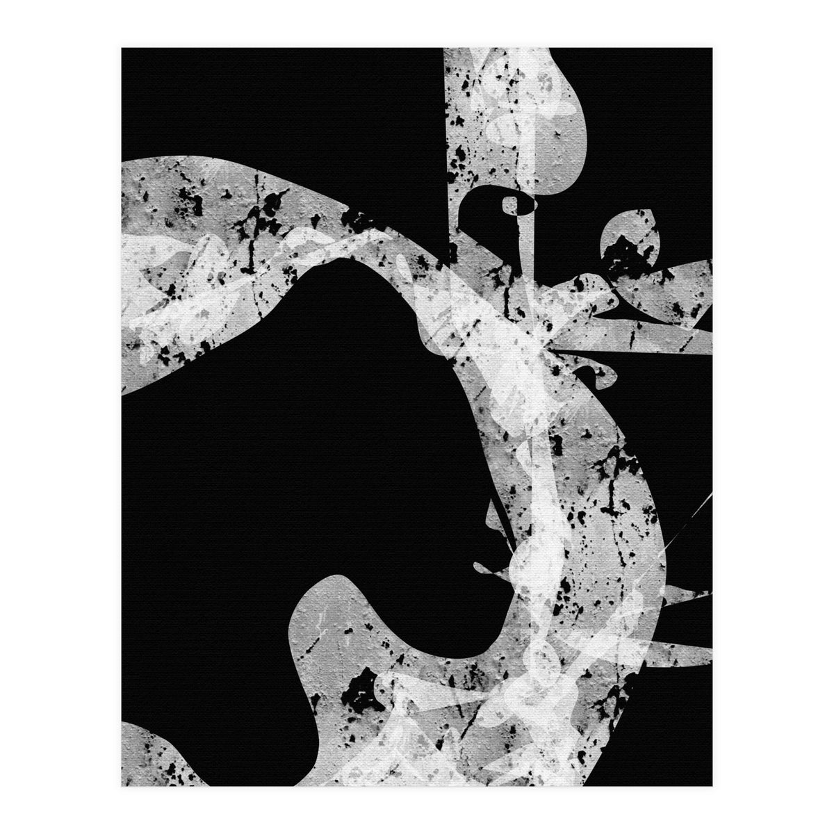 Black and White Abstract (Print Only)