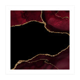 Burgundy & Gold Agate Texture 04  (Print Only) thumbnail