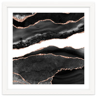 Black & Rose Gold Agate Texture 08