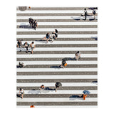 Rain Crossing | Polka Dots Zebra Crossing On The Street | Rain Eclectic Modern Graphic Design (Print Only) thumbnail