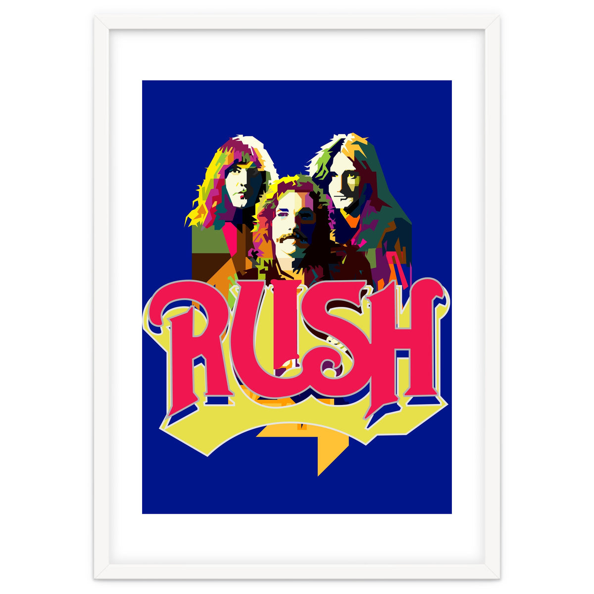 Rush Rock In Rio Pop Art WPAP