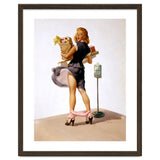 Pinup Sexy Girl Had Funny Accident On A Bus Stop thumbnail