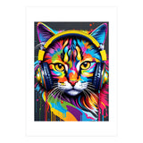 Cat In Headphones (Print Only) thumbnail