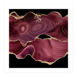 Burgundy & Gold Glitter Agate Texture 03  (Print Only) thumbnail