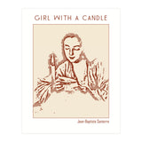 Girl With A Candle – Jean Baptiste Santerre (Print Only) thumbnail