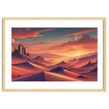 Vintage Chile, Atacama Desert Sunset Poster thumbnail
