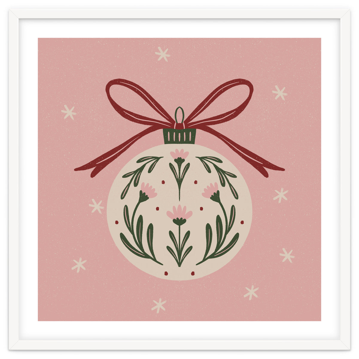 Christmas Flower Globe