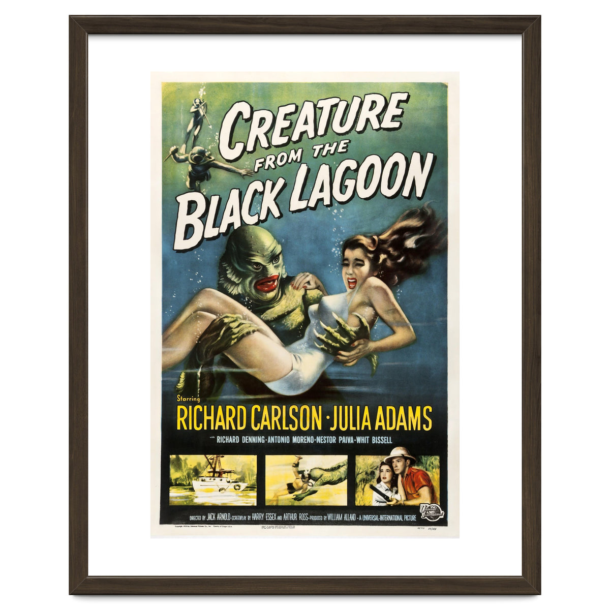CREATURE FROM THE BLACK LAGOON (1954), directed by JACK ARNOLD.