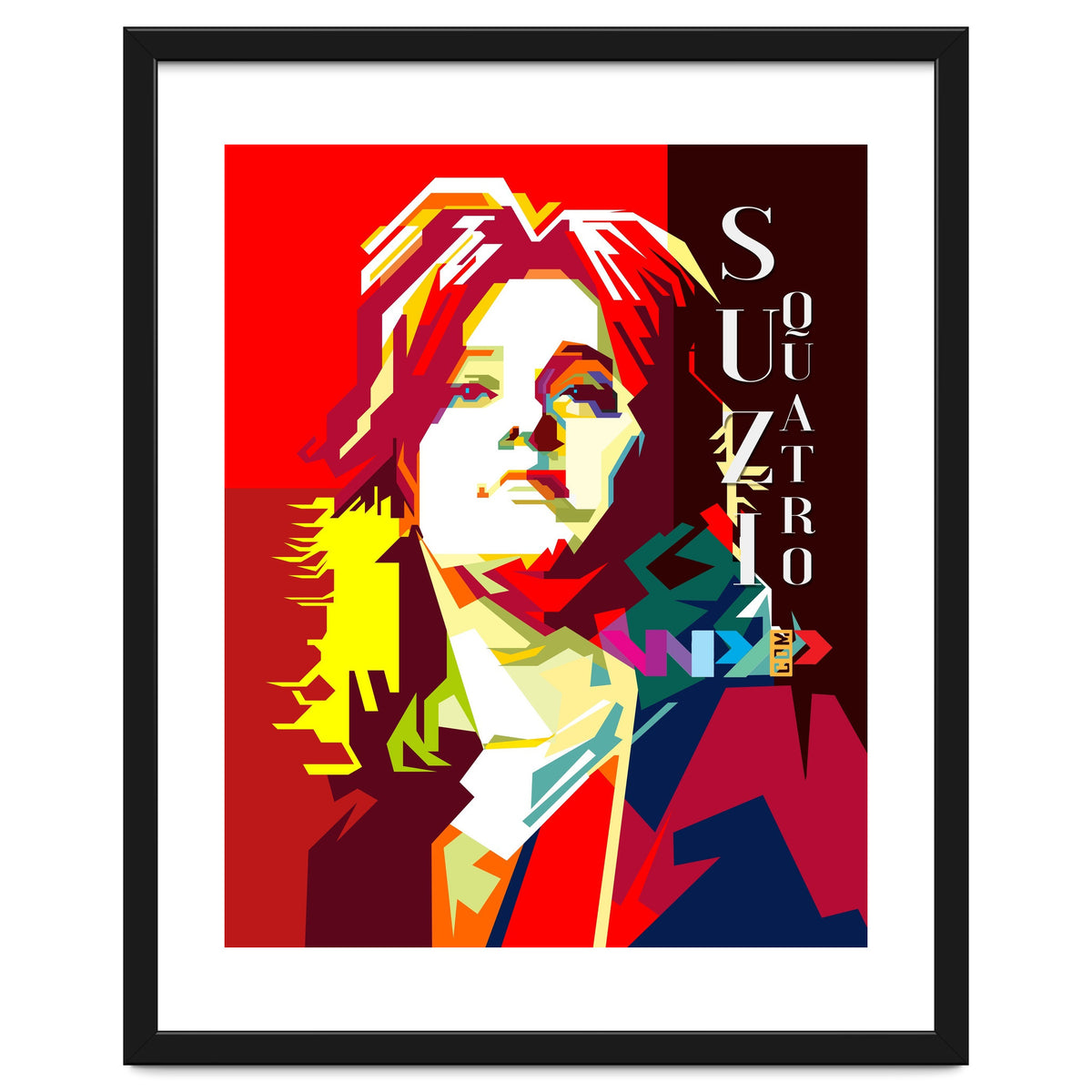 Suzi Quatro Rock N Roll Blues Singer Musician Pop Art WPAP