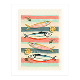 Sardines On Stripes (Print Only) thumbnail