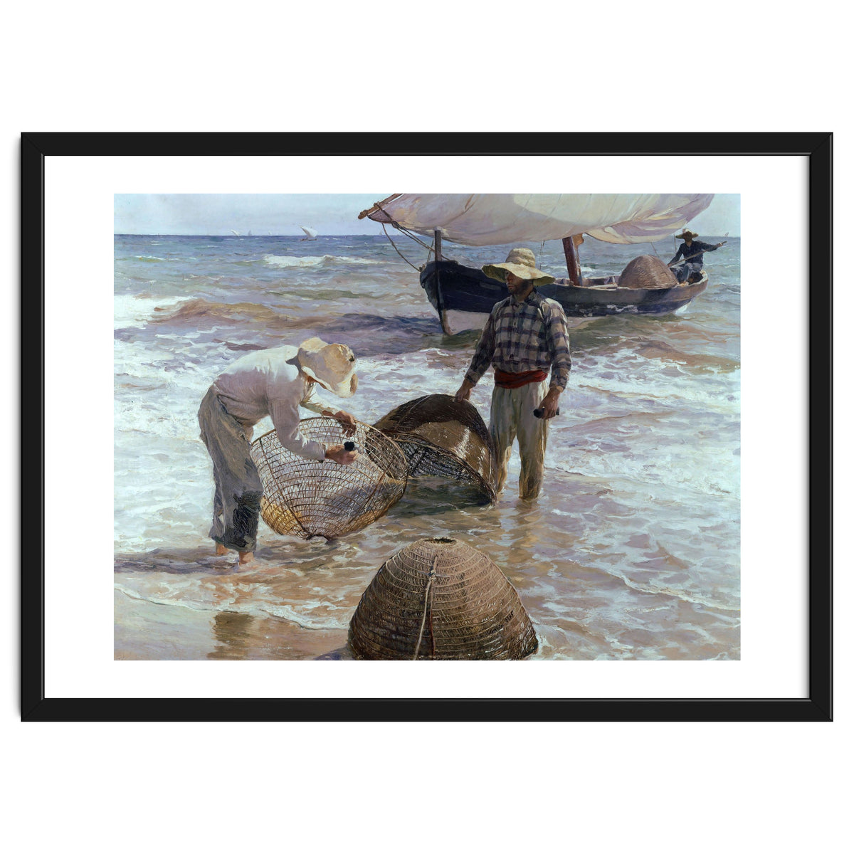 'Valencian Fishermen', 1895, Oil on canvas, 65 x 87 cm.