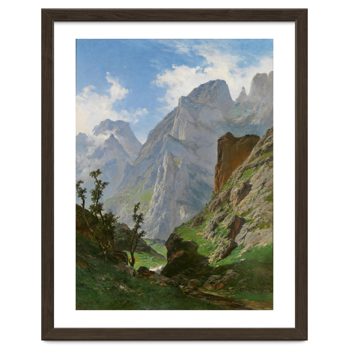 Carlos de Haes / 'Mancorbo Canal in Picos de Europa', 1876, Spanish School.