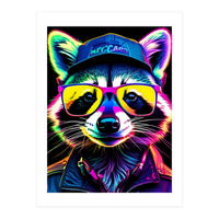 Raccoon In Glasses (Print Only)